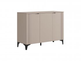 Комод 3 Рич (кашемир/фрапучино матовый/черный) в Канске - kansk.mebel-nsk.ru | фото