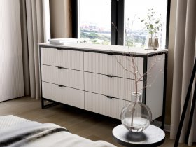 Комод 6 ящиков Нора (персидский жемчуг) в Канске - kansk.mebel-nsk.ru | фото