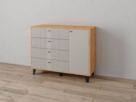 Комод «Катрин-13» (дуб крафт золотой/сантьяго софт) в Канске - kansk.mebel-nsk.ru | фото