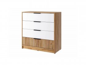 Комод КМ-001 Ивис (дуб крафт золотой/белый) в Канске - kansk.mebel-nsk.ru | фото