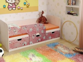 Кровать детская с ящиками 1,86 Минима Hello Kitty в Канске - kansk.mebel-nsk.ru | фото