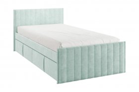 Кровать с ящиками Твикс 90*200 (мята велюр) в Канске - kansk.mebel-nsk.ru | фото