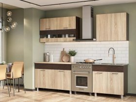 Кухонный гарнитур Босфор 2,0м (дуб сонома/венге) в Канске - kansk.mebel-nsk.ru | фото