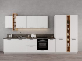 Модульная кухня Фортуна (белый) в Канске - kansk.mebel-nsk.ru | фото