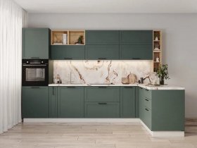 Модульная кухня Перо 3,2м*1,6м (аверса) в Канске - kansk.mebel-nsk.ru | фото