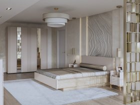 Модульная спальня Одетта (дуб эндгрей/меланж) в Канске - kansk.mebel-nsk.ru | фото