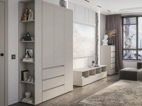 Модульная стенка Люмо (кашемир) в Канске - kansk.mebel-nsk.ru | фото