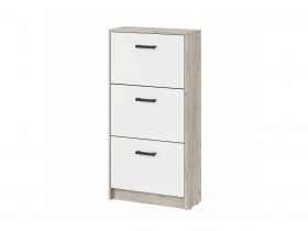 Обувница ОБ-2 Вега (дуб крафт серый/белый) в Канске - kansk.mebel-nsk.ru | фото