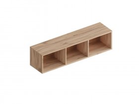 Полка настенная открытая Сицилия (дуб альпийский/тефия) в Канске - kansk.mebel-nsk.ru | фото