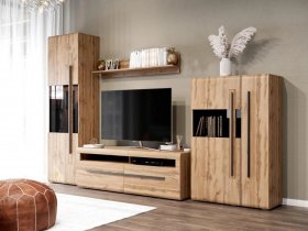Модульная стенка Ницца (дуб вотан) в Канске - kansk.mebel-nsk.ru | фото