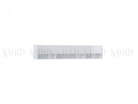 Полка Оливия (белый/белый глянец холодный) в Канске - kansk.mebel-nsk.ru | фото