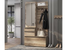 Прихожая ПР-04 Энигма (венге/дуб каньон) в Канске - kansk.mebel-nsk.ru | фото