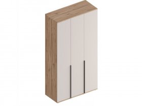 Шкаф 3-ств Сицилия (дуб альпийский/тефия) в Канске - kansk.mebel-nsk.ru | фото
