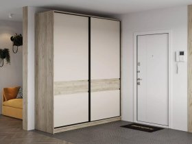 Шкаф-купе Бостон ШК-005 (2.0 м) (дуб крафт серый/кашемир) в Канске - kansk.mebel-nsk.ru | фото
