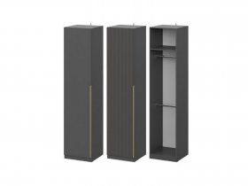 Шкаф ШК-50 Эккервуд (графит) в Канске - kansk.mebel-nsk.ru | фото