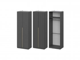 Шкаф ШК-75 Эккервуд (графит) в Канске - kansk.mebel-nsk.ru | фото
