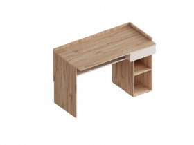 Стол письменный с ящиком Сицилия (дуб альпийский/тефия) в Канске - kansk.mebel-nsk.ru | фото