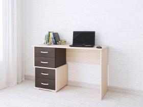 Стол письменный Сити-2 (венге/дуб молочный) в Канске - kansk.mebel-nsk.ru | фото