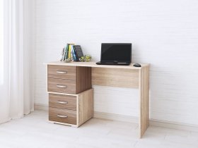 Стол письменный Сити-2 (ясень шимо темный/дуб сонома) в Канске - kansk.mebel-nsk.ru | фото