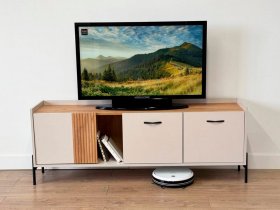 Тумба 2 Доминика (кашемир/дуб крафт золотой) в Канске - kansk.mebel-nsk.ru | фото