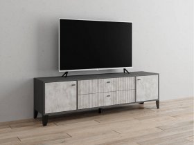 Тумба под ТВ Парус-10 (графит/мальта) в Канске - kansk.mebel-nsk.ru | фото