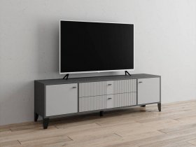 Тумба под ТВ Парус-10 (графит/светло-серый) в Канске - kansk.mebel-nsk.ru | фото